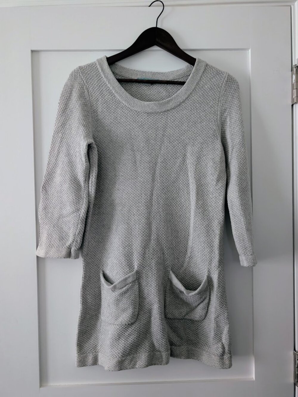 Boden cotton-cashmere blend sweater dress with pockets US women's size 8